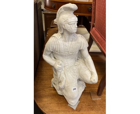 KNEELING GLADIATOR - GARDEN STATUE 
