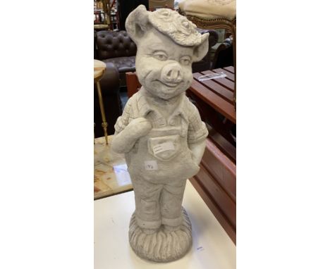 FARMER PIG - GARDEN STATUE