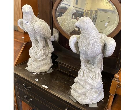 PAIR OF EAGLES - GARDEN STATUE