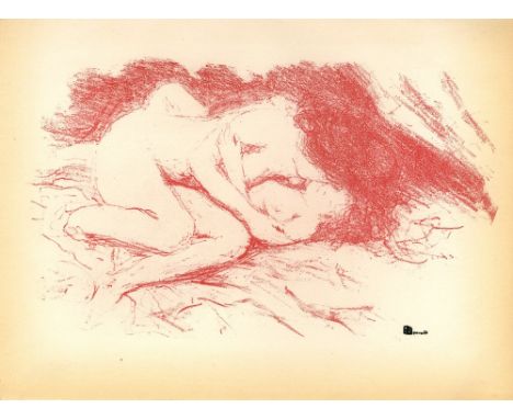 Artist: Pierre Bonnard (French, 1867 - 1947). Title: "Parallelement: Ete". Medium: Original color lithograph. Date: Composed 