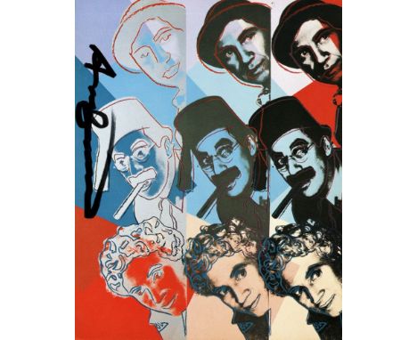 Artist: Andy Warhol (American, 1928 - 1987). Title: "The Marx Brothers [announcement/invitation]". Medium: Color offset litho