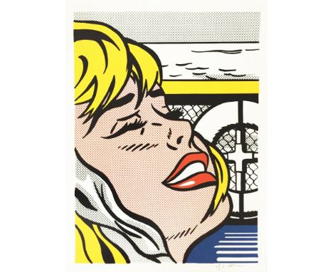 Artist: Roy Lichtenstein (American, 1923-1997). Title: "Shipboard Girl [original print]". Medium: Original color offset litho