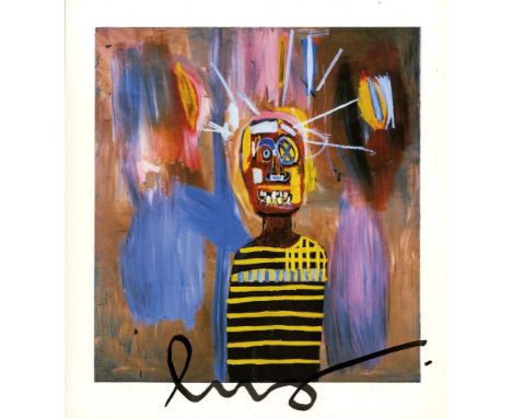 Artist: Jean-Michel Basquiat (American, 1960-1988). Title: "Freddie". Medium: Color offset lithograph. Date: Composed 1984. P