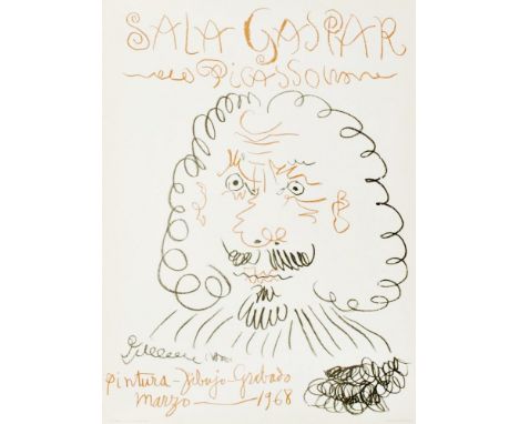 Artist: Pablo Picasso (Spanish, 1881 - 1973). Title: "Pintura - Dibujo - Grabado [Sala Gaspar]". Medium: Original color offse