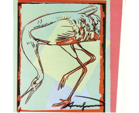 Artist: Andy Warhol (American, 1928 - 1987). Title: "Whooping Crane". Medium: Color offset lithograph. Date: Composed 1986. D