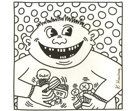 Artist: Keith Haring (American, 1958 - 1990). Title: "Sixteen Teeth". Medium: Lithograph. Date: Composed 1985. Printed 1986. 