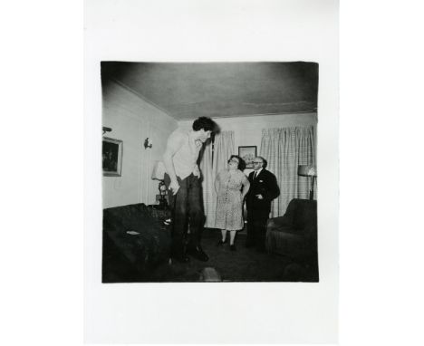 Artist: Diane Arbus (American, 1923-1971). Title: "Jewish Giant at Home with His Parents in the Bronx, New York [Eddie Carmel
