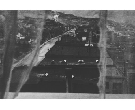 Artist: Robert Frank (Swiss/American, b.1924). Title: "View from Hotel Window, Butte, Montana". Medium: Original photogravure