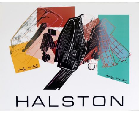 Artist: Andy Warhol (American, 1928 - 1987). Title: "Halston Men's Wear". Medium: Original color silkscreen and lithograph. D