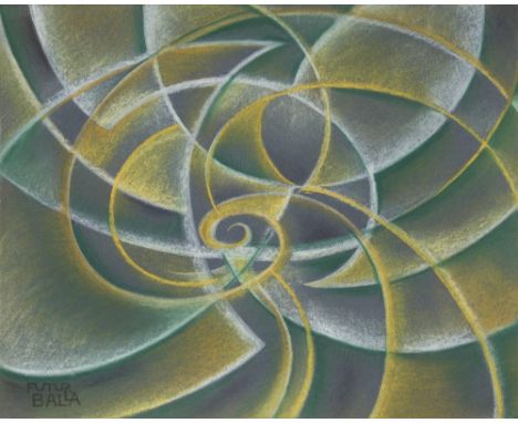 Artist: Giacomo Balla (Italian, 1871-1958). Title: "Vortice". Medium: Original color pastel on paper. Date: Composed 1913/14.