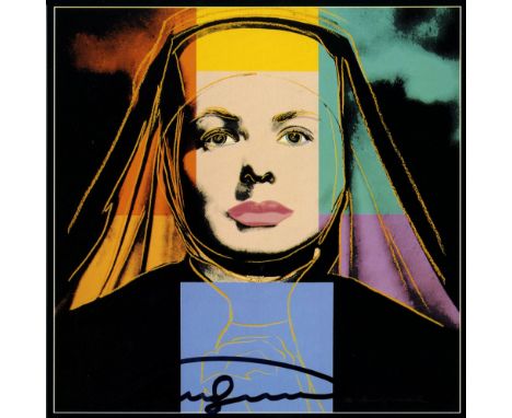 Artist: Andy Warhol (American, 1928 - 1987). Title: "Ingrid Bergman: The Nun (01)". Medium: Color offset lithograph. Date: Co