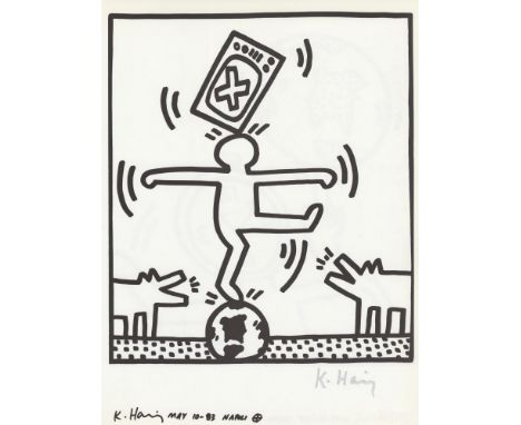 Artist: Keith Haring (American, 1958 - 1990). Title: "Naples Suite #11 [untitled]". Medium: Lithograph. Date: Composed 1983. 