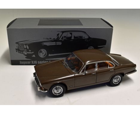 Paragon Models Jaguar XJ6 Series 1 1968 Sable Brown Diecast Model 1:18 scale 4.2 litre model, PHP 42G, comes with original bo