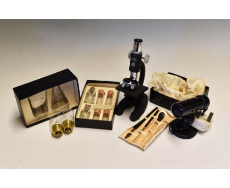 ANB 600x Microscope Set includes microscope, light and vials, all in original box.