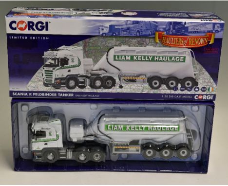 Corgi CC13767 Scania R Feldbinder Tanker Diecast Model 'Liam Kelly Haulage' limited edition model number 639 out of 800, comp