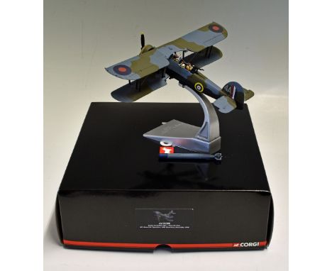 Corgi AA36306 Fairey Swordfish MKI Diecast Model Fleet Air Arm 815 Sqn, HMS Illustrious, November 1940 1:72 scale limited edi