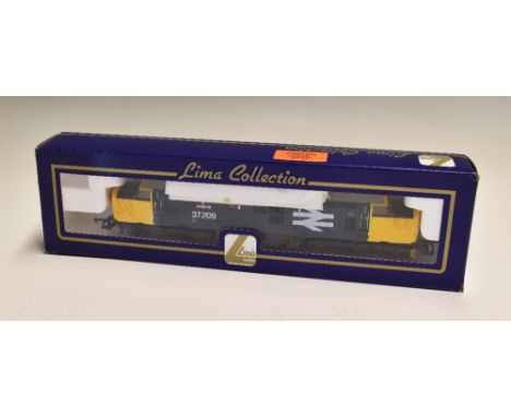 OO Gauge Lima Collection L204788 Class 37 37209 'Phantom' Diesel Locomotive in BR blue with yellow ends, boxed.
