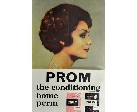 Poster - Prom the Conditioning Home Perm measures approx. 51 x 76cm, general condition with light folds otherwise appears goo