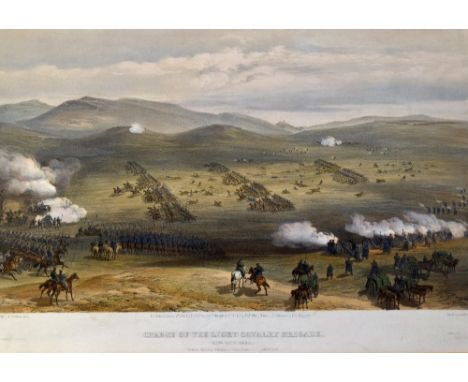 Crimean War - Colour Prints to include 'Battle of the Alma' dated 20th Sept 1854, together with 'Charge of the Light Calvary 