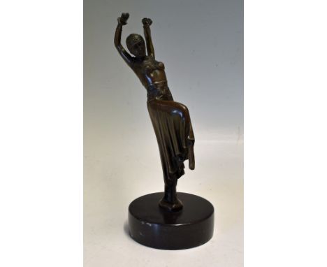 Bronze Dancer Figure inscribed 'Chiparus' to the bottom of the figure, measures 24cm in height on base