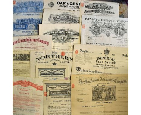 Quantity of Mixed Insurance Policy Documents to include National Farmers Union Mutual, Car & General, The Northern Assurance 
