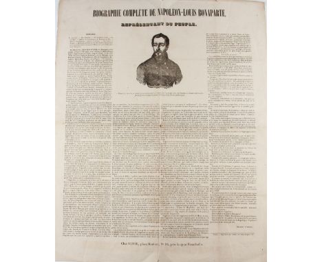 Poster Published During The 1848 Revolution In Support Of Napoleon-Louise Bonaparte - (Who became a few year later Emperor Na