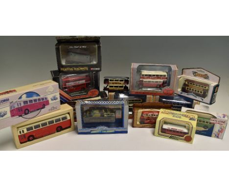 Selection of Diecast Model Buses includes Corgi Classics Leyland Tiger Cub Northern Western limited edition, Exclusive First 