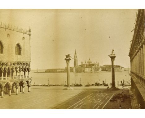6x c.1870 Photographs of Venice depicts some beautiful architectural and water scenes, all framed, by Carlos Ponti or a conte