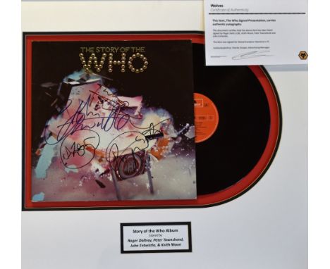 Autographs - 'The Story of The Who' Signed Album - signed by Roger Daltrey, Peter Townshend, John Entwistle & Keith Moon, pre