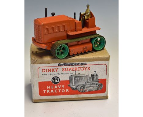 Dinky Supertoys 'Heavy Tractor' 563 Diecast Toy made in England by Meccano with original box in good condition 
