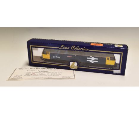 OO Gauge Lima Collection 204774 Class 47 47564 'Colossus' Diesel Locomotive limited edition, with BR blue body with yellow en