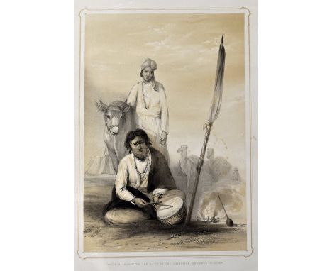 India - Fakeer Attached to the suite of the Governor General in Camp Lithograph 1844 - by Emily Eden, from Portraits of the P