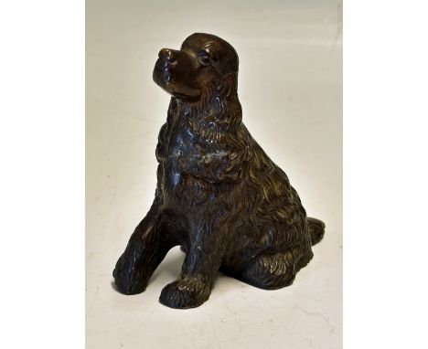 Bronze Dog Figure no maker's mark apparent, measures 12cm in height