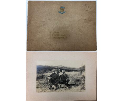 India - Maharajah of Patiala & Ranjitsinhji of Nawanagar - An early Christmas and new year's card from Prince Ranjitsinhji of
