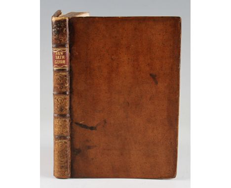 Bath - The New Bath Guide 1767 an early 173 page book giving prose form anecdotes regarding characters who frequented Bath at