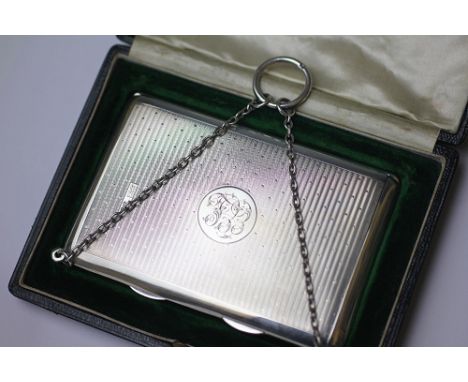 A silver purse, Sampson Mordan, Chester 1910, engraved to the inside 'A Birthday gift to Lady Lever from the children of Port