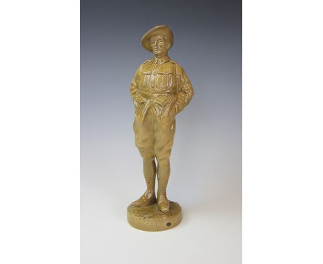 A Royal Doulton figure 'Digger' circa 1920, designed by Ernest Light and Harry Noke in the form of a World War I New Zealand 