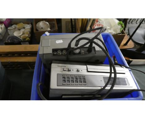 Two Vintage Panasonic Video Cassette Players 