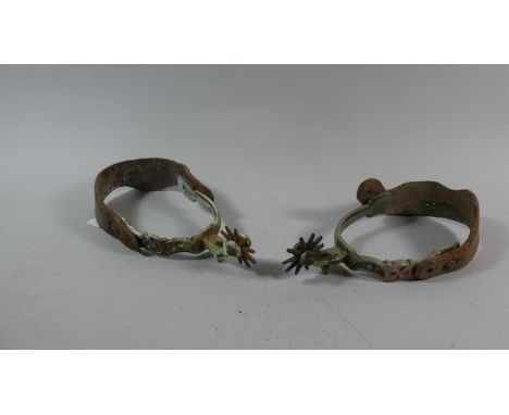 A Pair of Vintage American Riding Spurs 