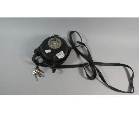A Night Watchman's Clock, 12cm Diameter 