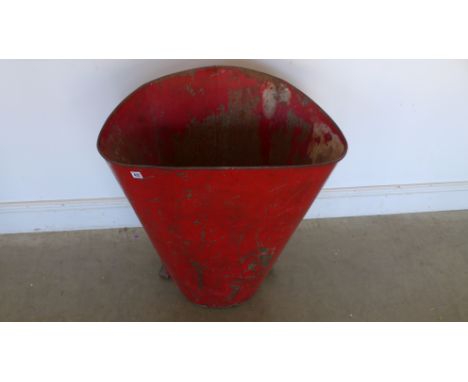 A vintage metal grape pickers hod - ideal garden planter - Height 80cm x Width 71cm 