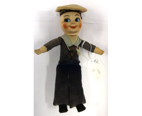 A Norah Wellings style sailor doll, possibly, Chad Valley