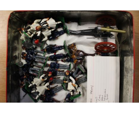 A collection of assorted Greek Army lead figures (one box)