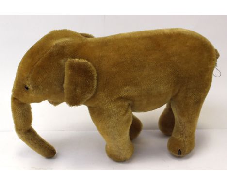 An early 1950 Steiff velour elephant (tail missing)