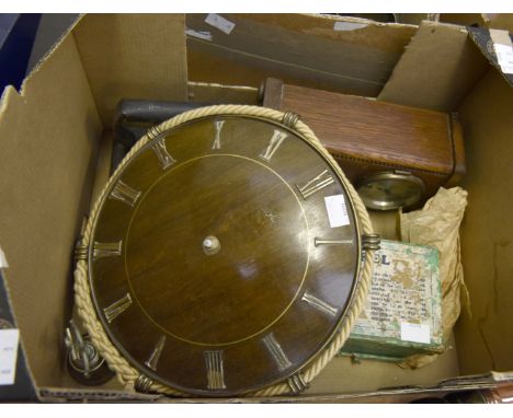 1930's pendulum driven oak cased mantle clock, a Tumbrel Homefarm series, boxed number 4F, made in England, horse and cart, f