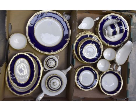 A part dinner service, Royal Worcester Diplomat pattern (two boxes)  