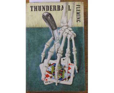 Fleming, Ian. Thunderball, first edition, London: Jonathan Cape, 1961, unclipped dust-jacket with '15s' 