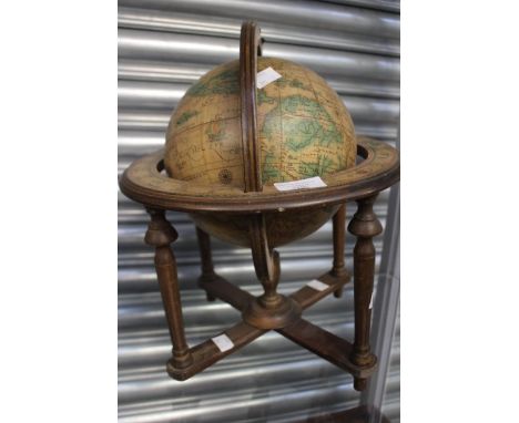 Modern wooden globe, 39 cms high