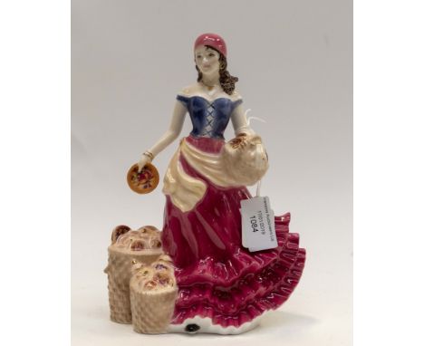 Royal Worcester figure, Fruit seller at Appleby Fair, limited edition of 500, in box