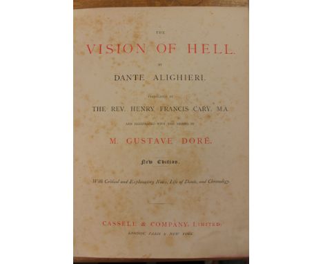 Doré, Gustave (Illus.). Dante's Divine Comedy, the three parts bound as one, New Edition, London: Cassell [no date], illustra